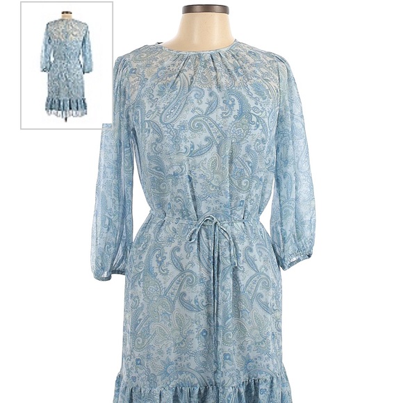 NWT - Ann Taylor Paisley Dress (Sz M) - Picture 1 of 2